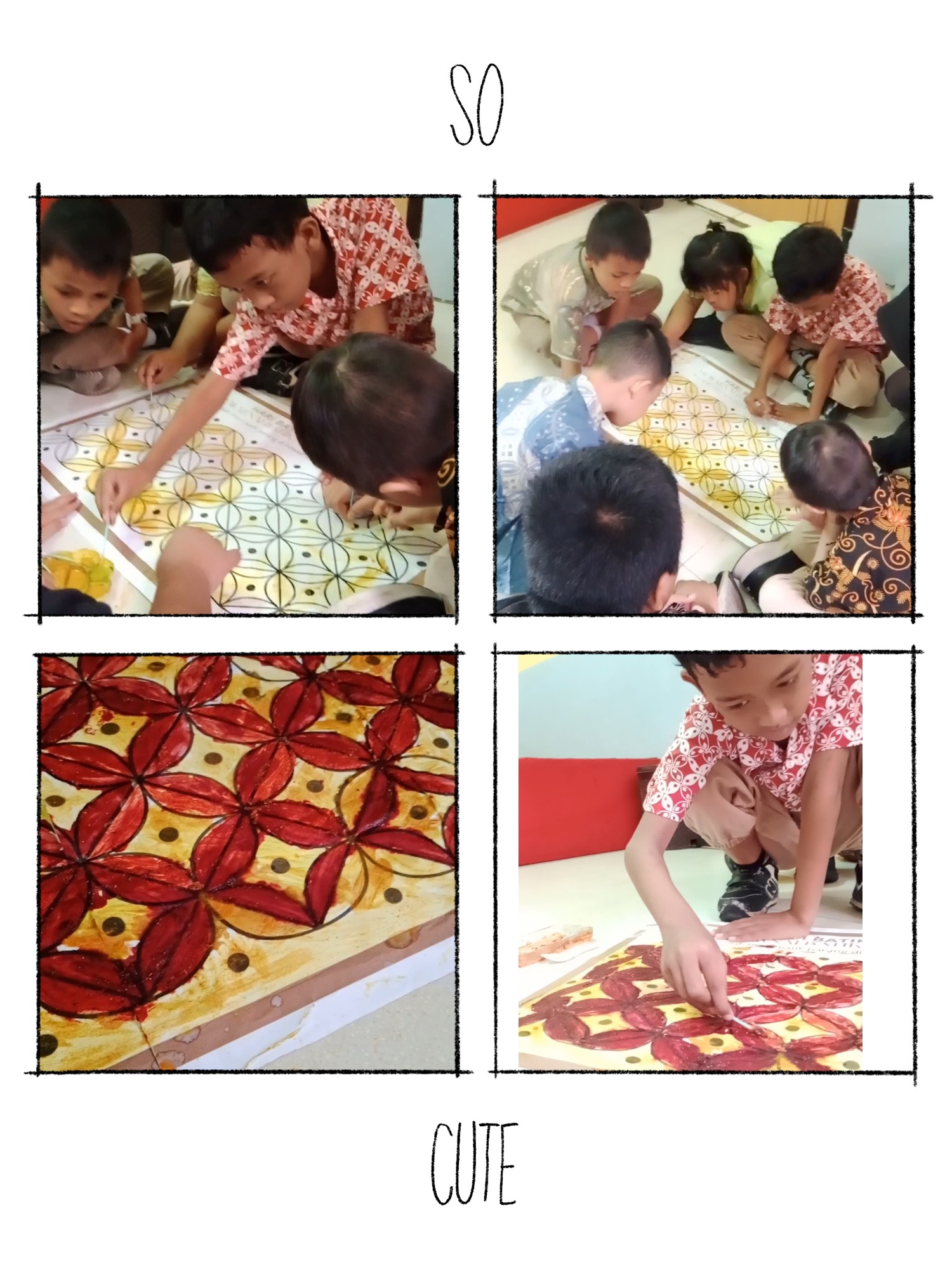 <p>Siswa memperingati hari batik nasional dengan m...