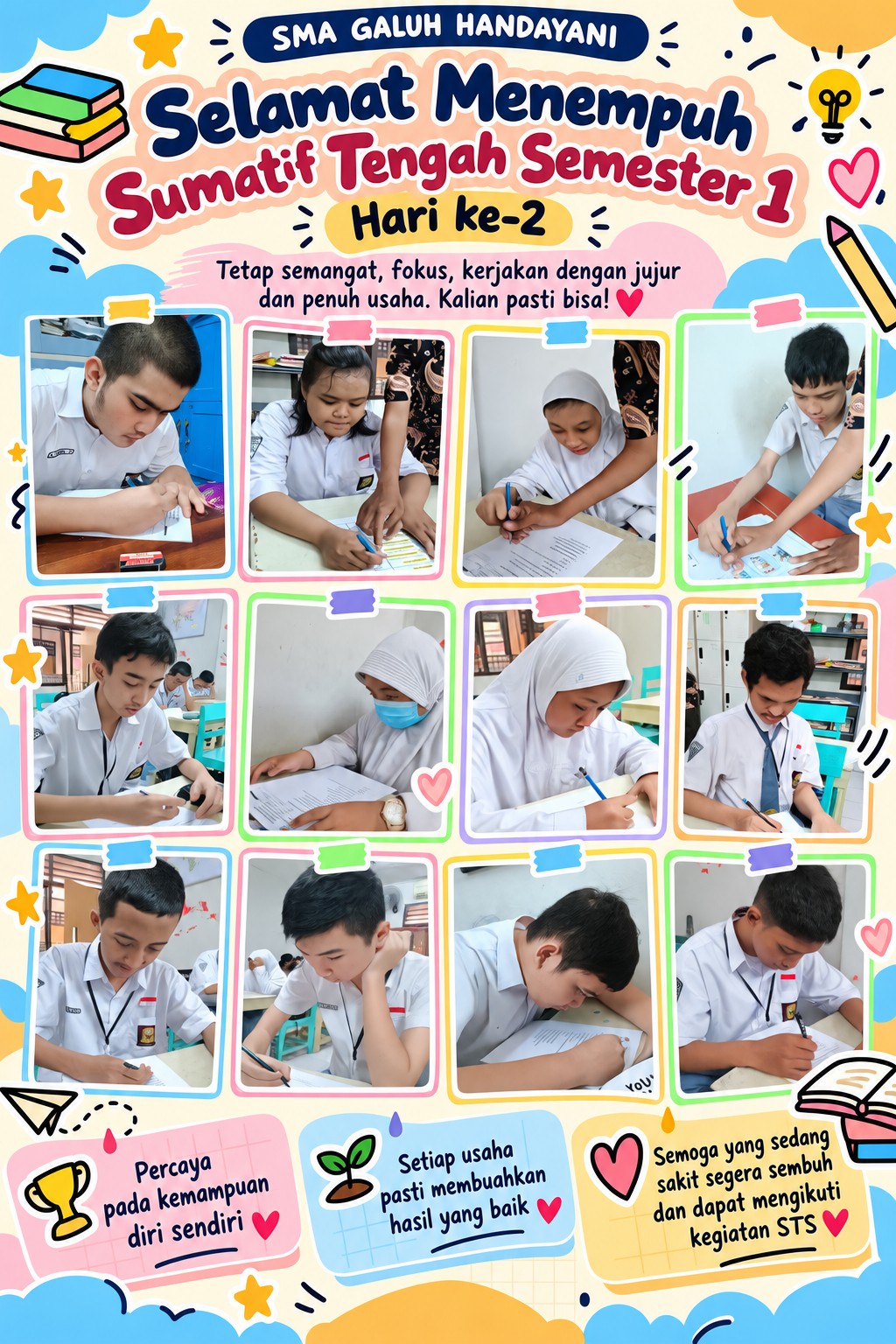 <p>Mengawasi STS Hari ke 2 Mapel PPKN</p>