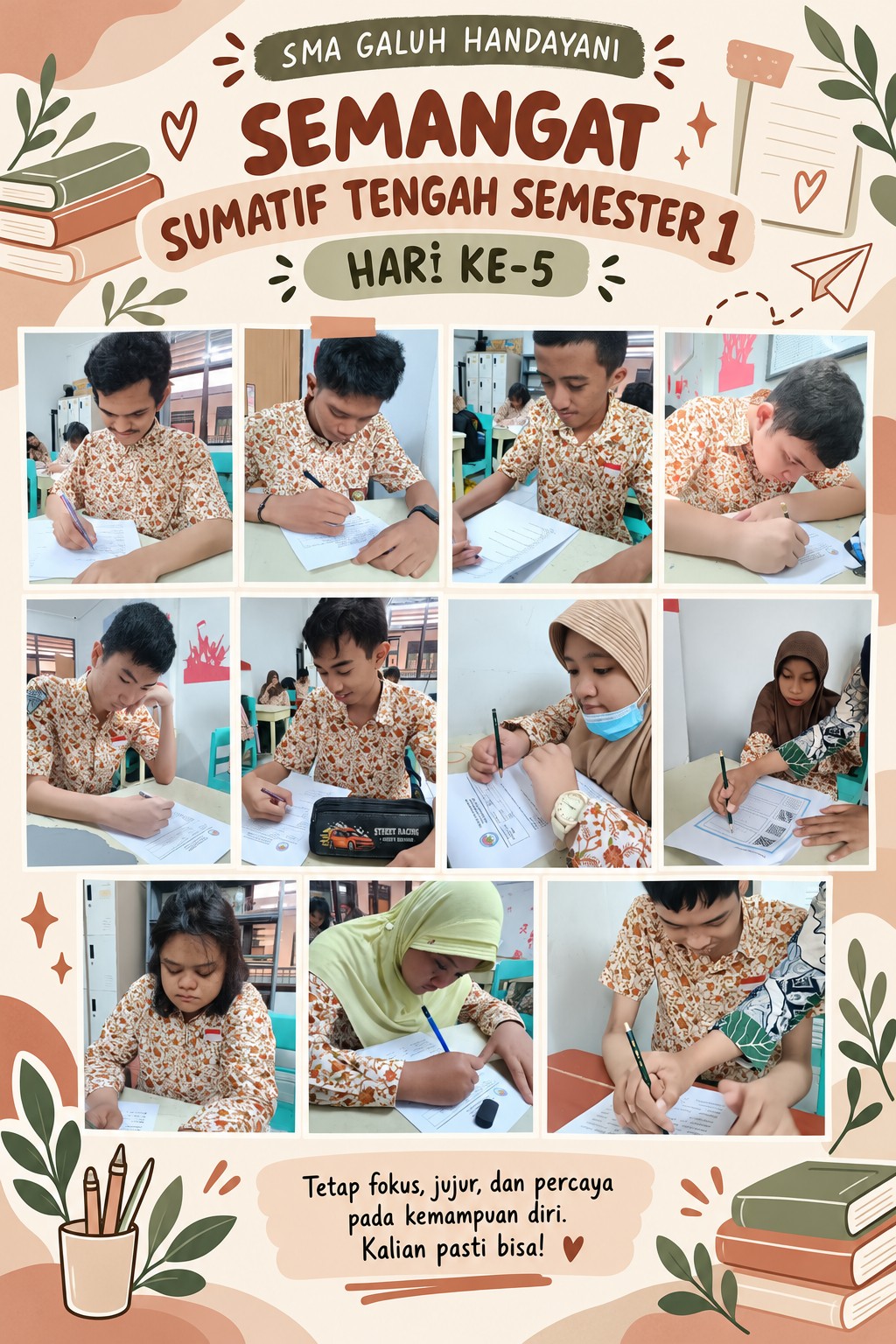 <p>Mengawasi STS Hari ke 5 Mapel Seni Budaya, Prak...
