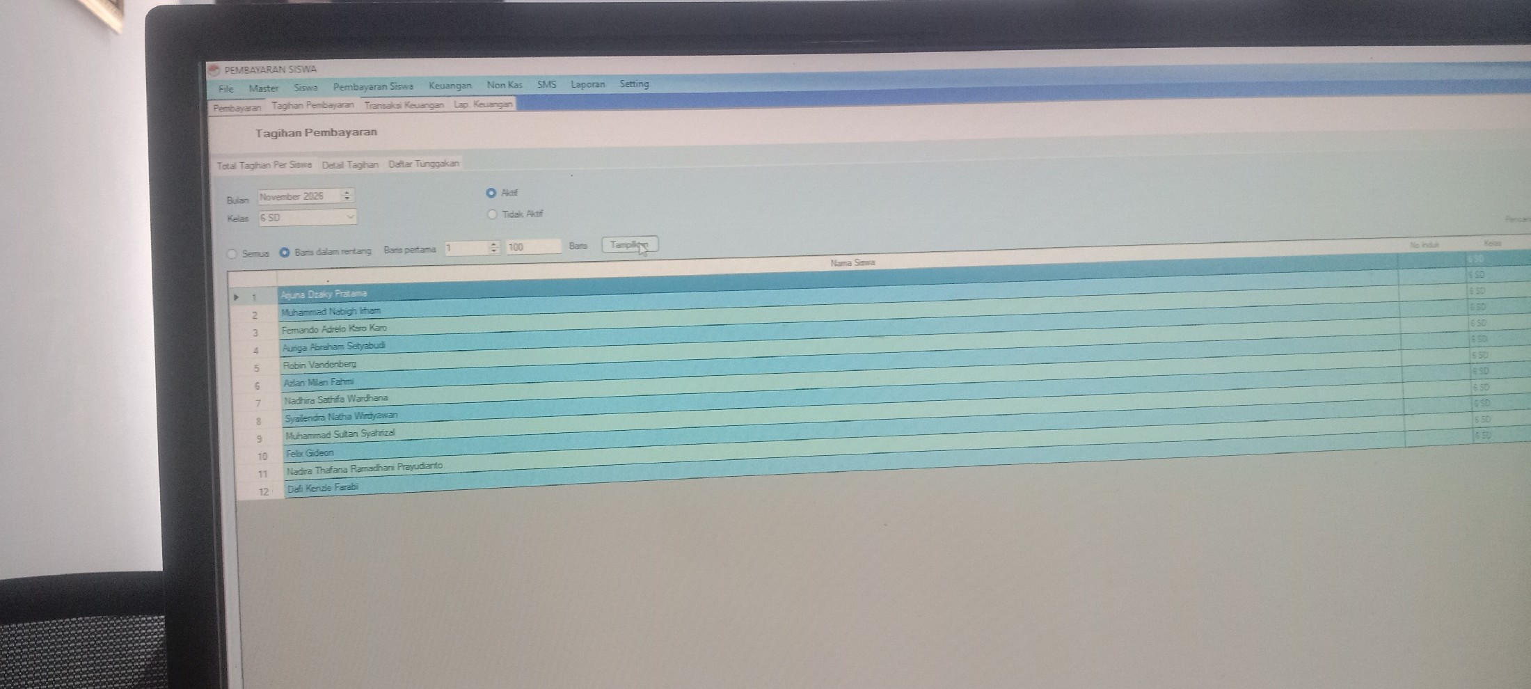 <p>Input data SPP lembaga SD ke kitir tagihan bula...