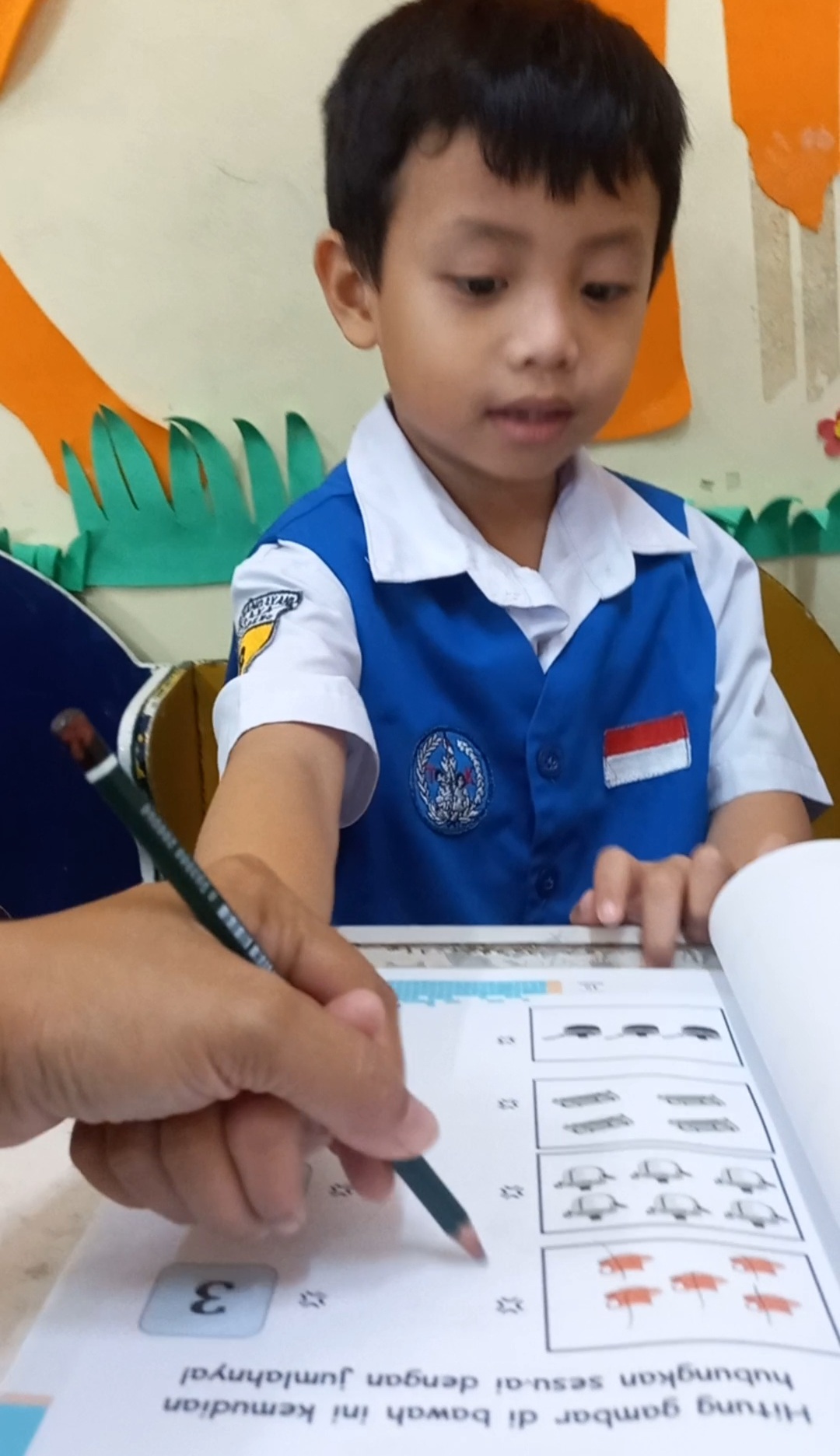 Mengerjakan bks matematika
