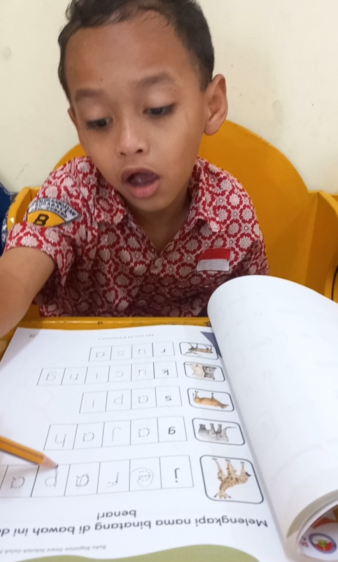 Mengerjakan bks IPA