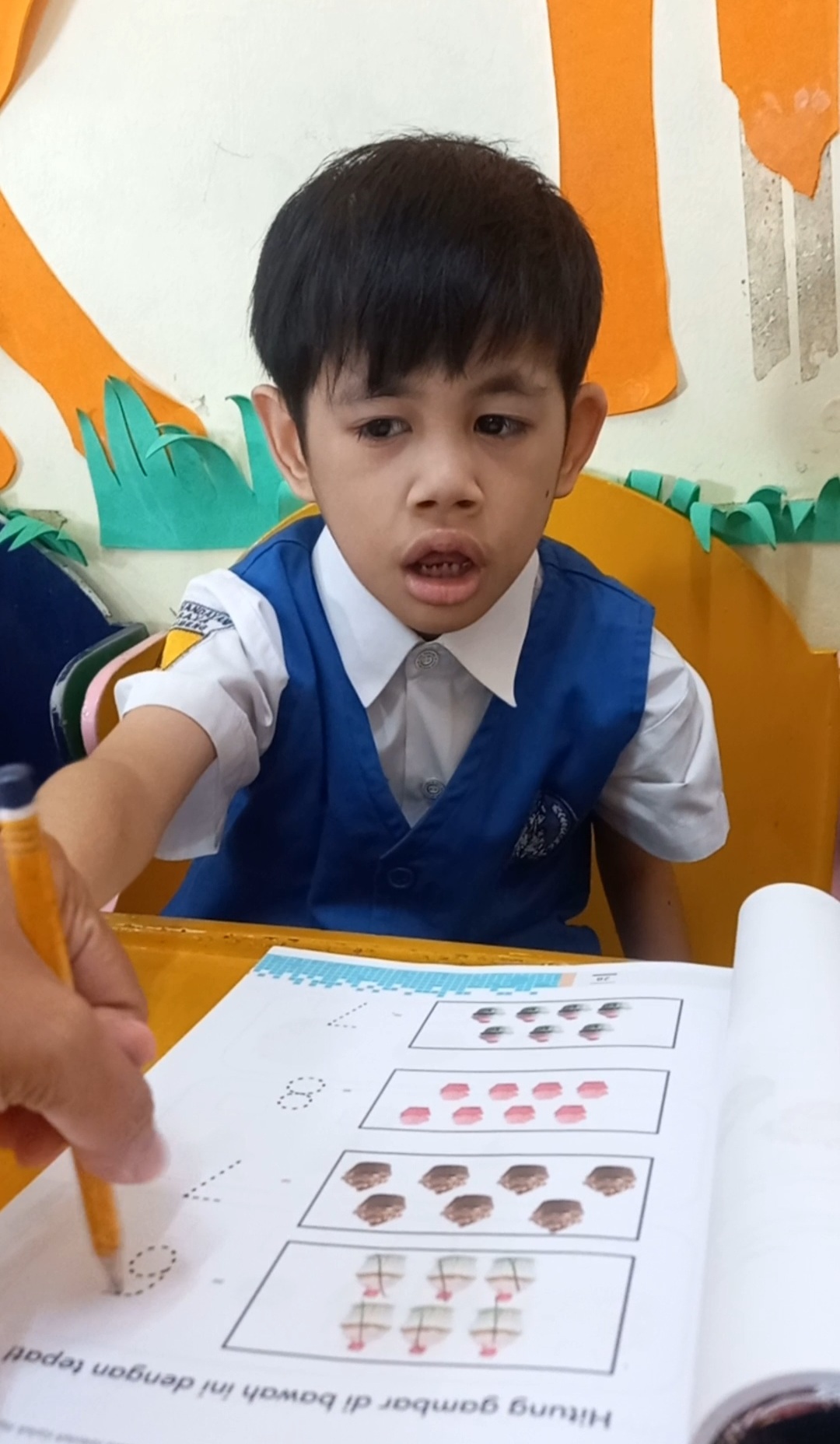 Mengerjakan bks matematika
