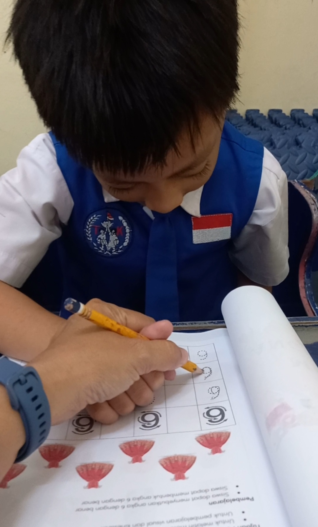Mengerjakan bks matematika