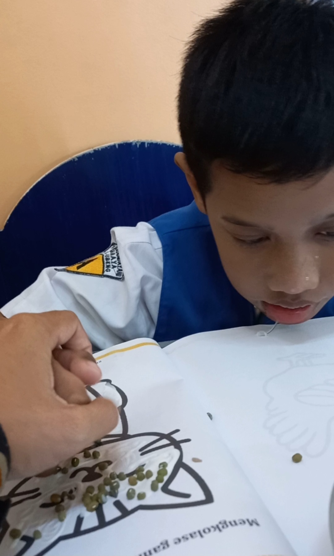 Mengkolase dengan biji bijian