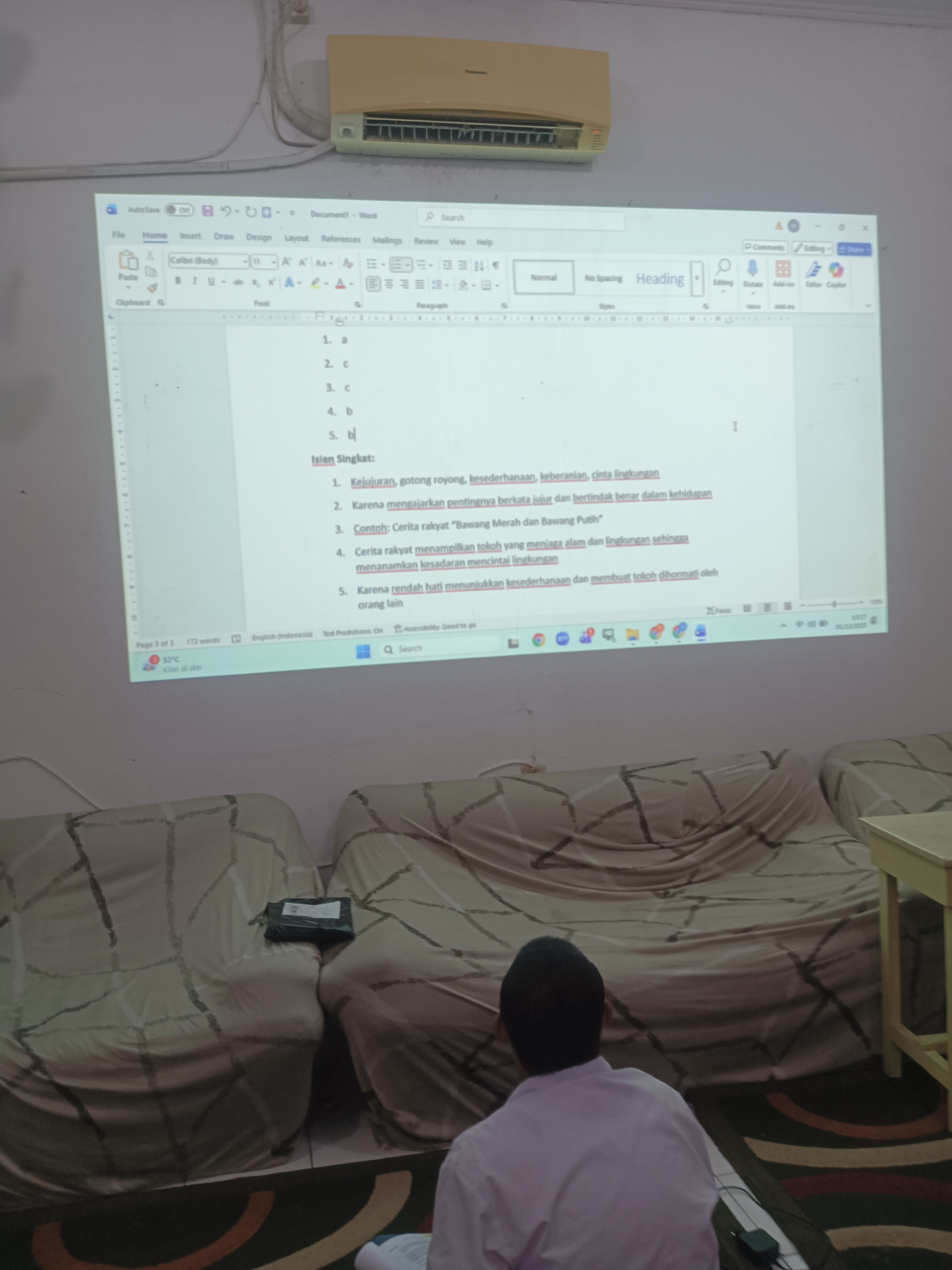 Latihan soal sebagai persiapan SAS