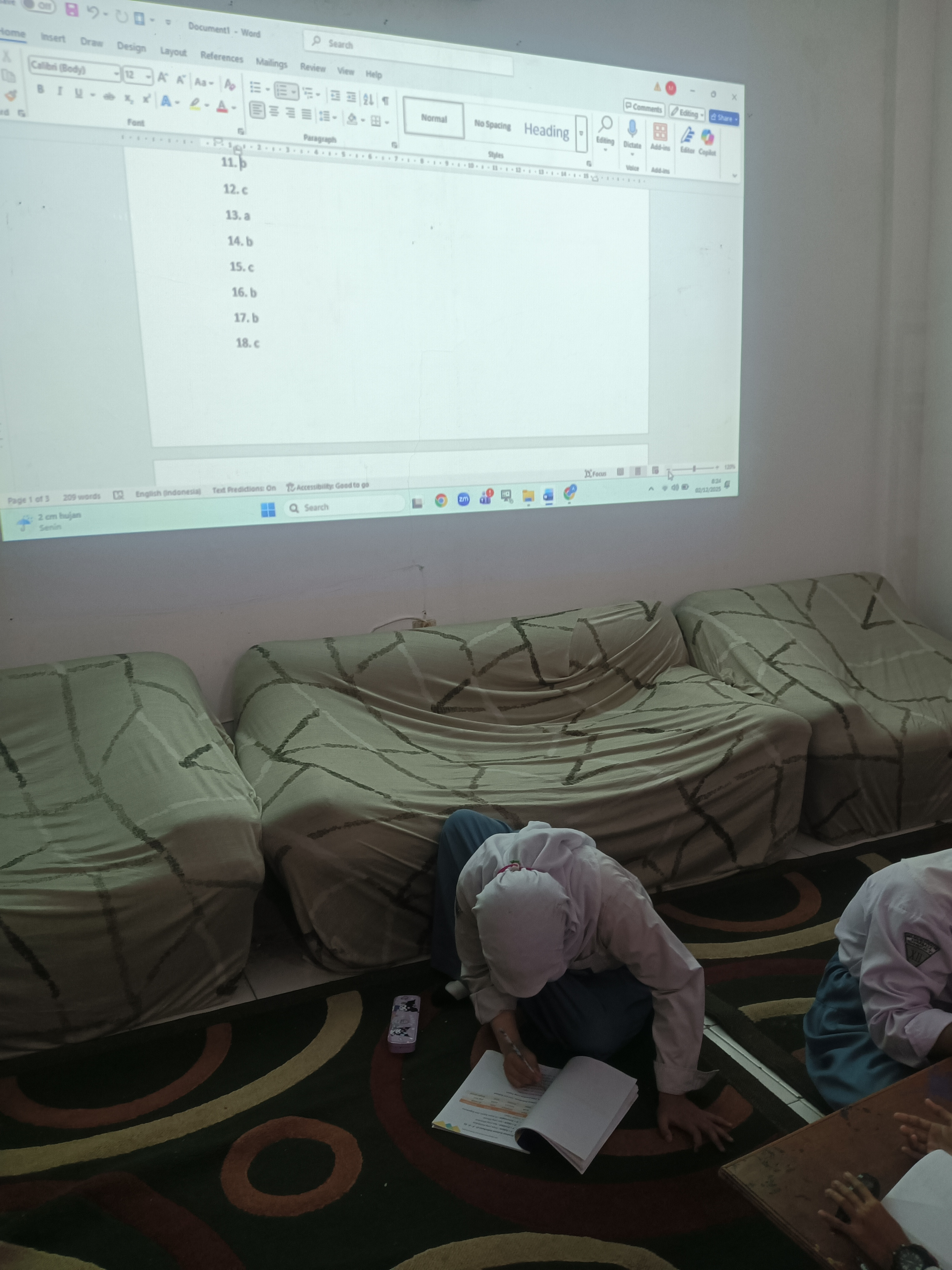 Latihan soal sebagai persiapan SAS