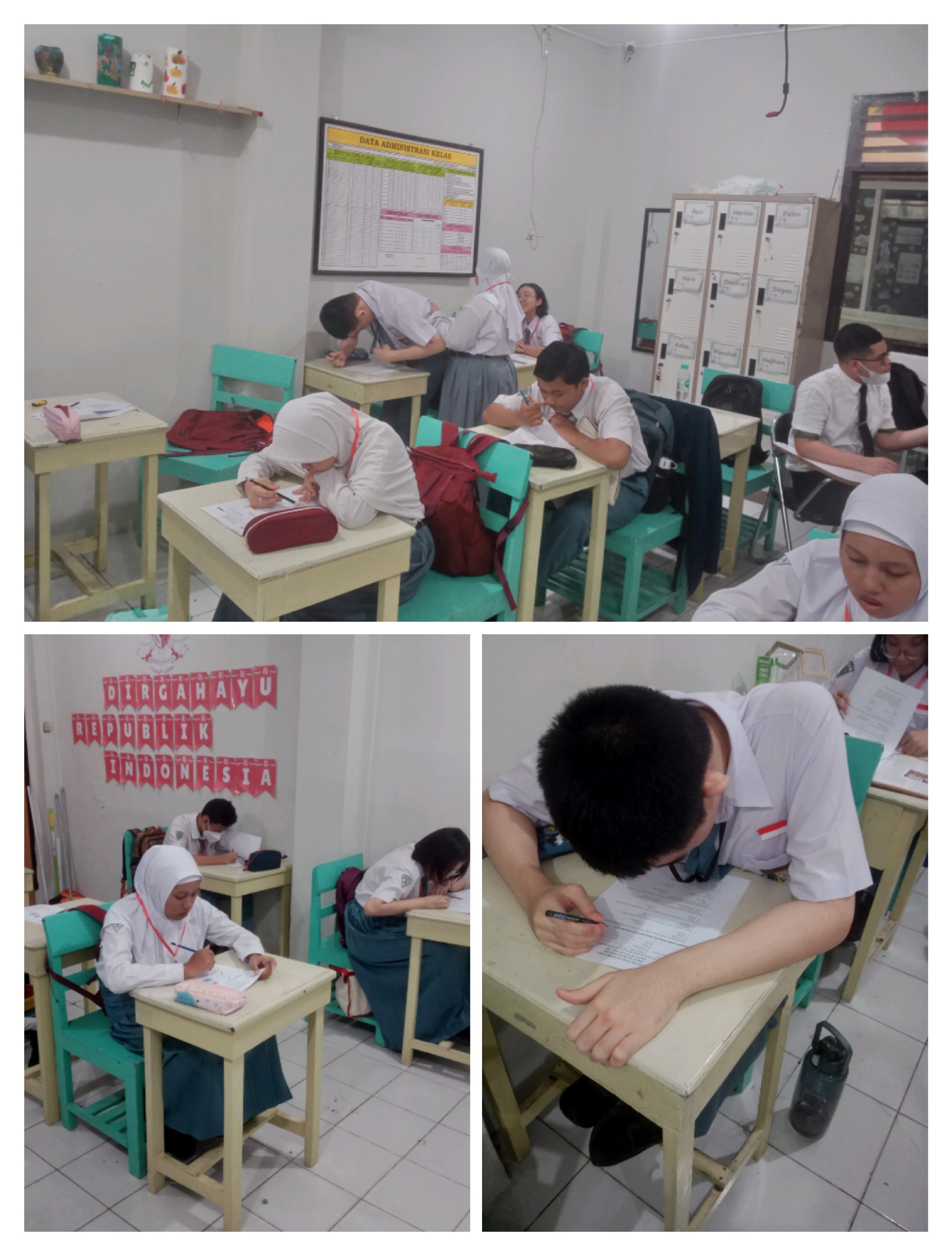 <p>Mendampingi ujian STS IPA</p>