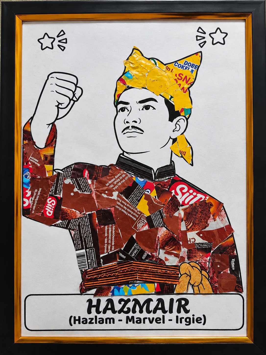 <p><strong>Daur Ulang &ndash; Membuat Kolase Pahlawan dari Bungkus Snack</strong></p>