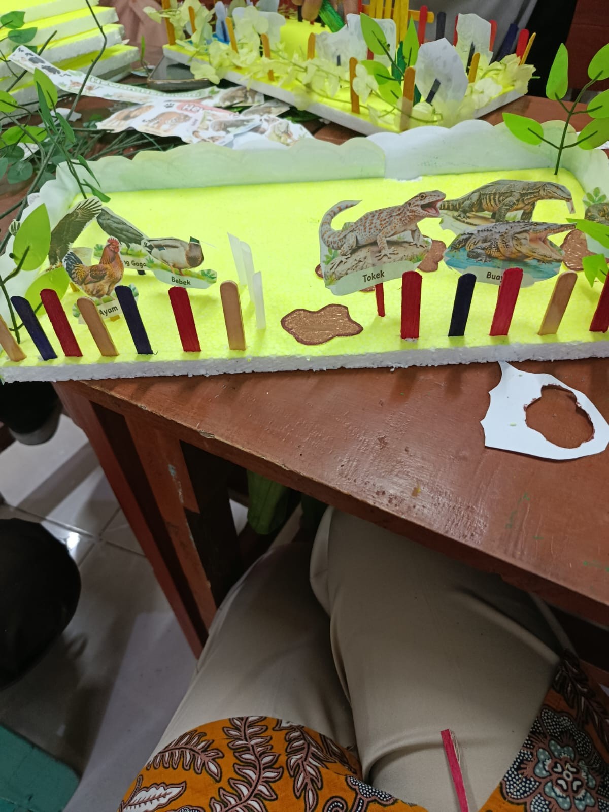 <p>Membuat keterampilan maket</p>
