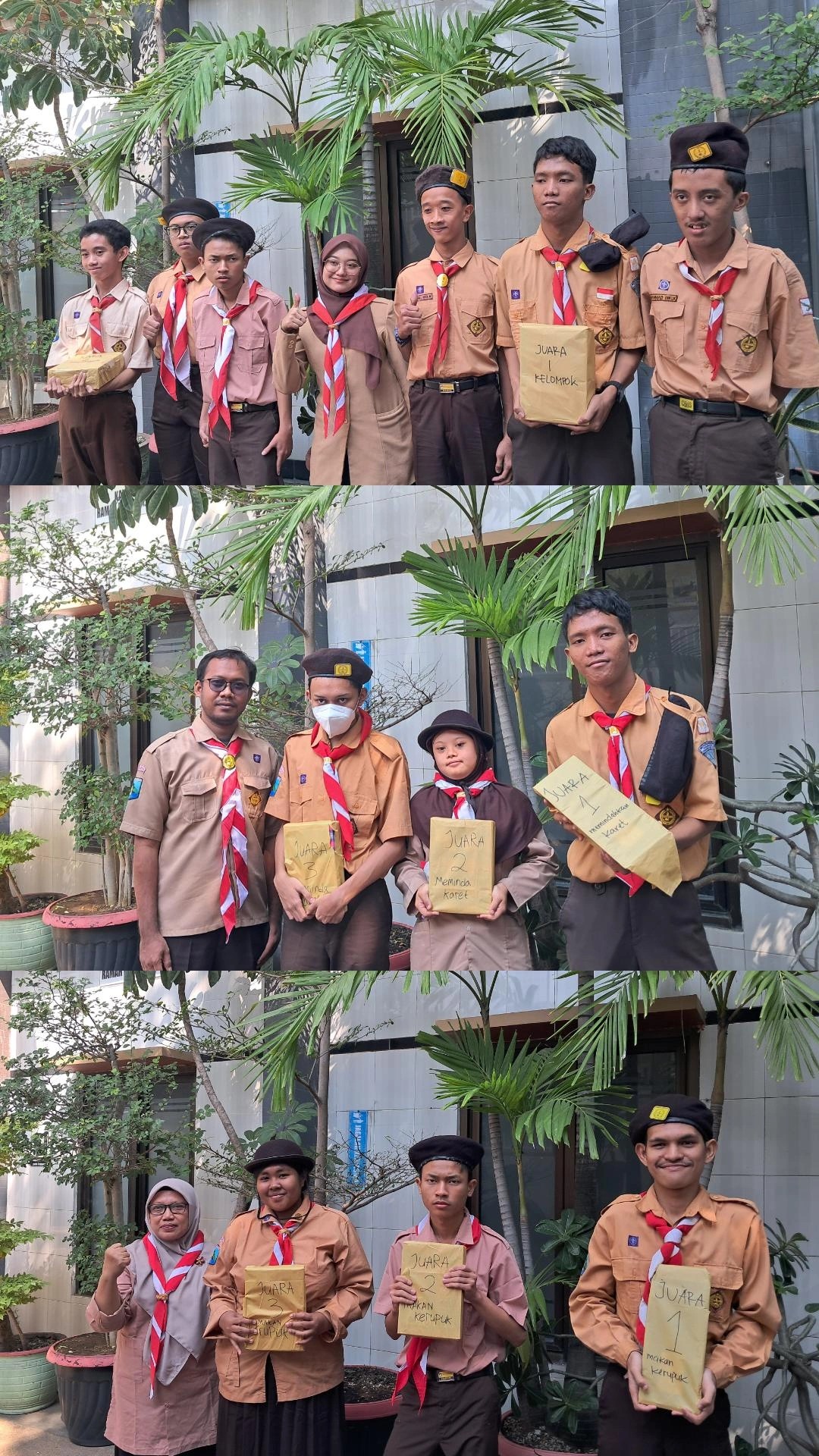 <p>hari pramuka dan pembagian hadiah</p>