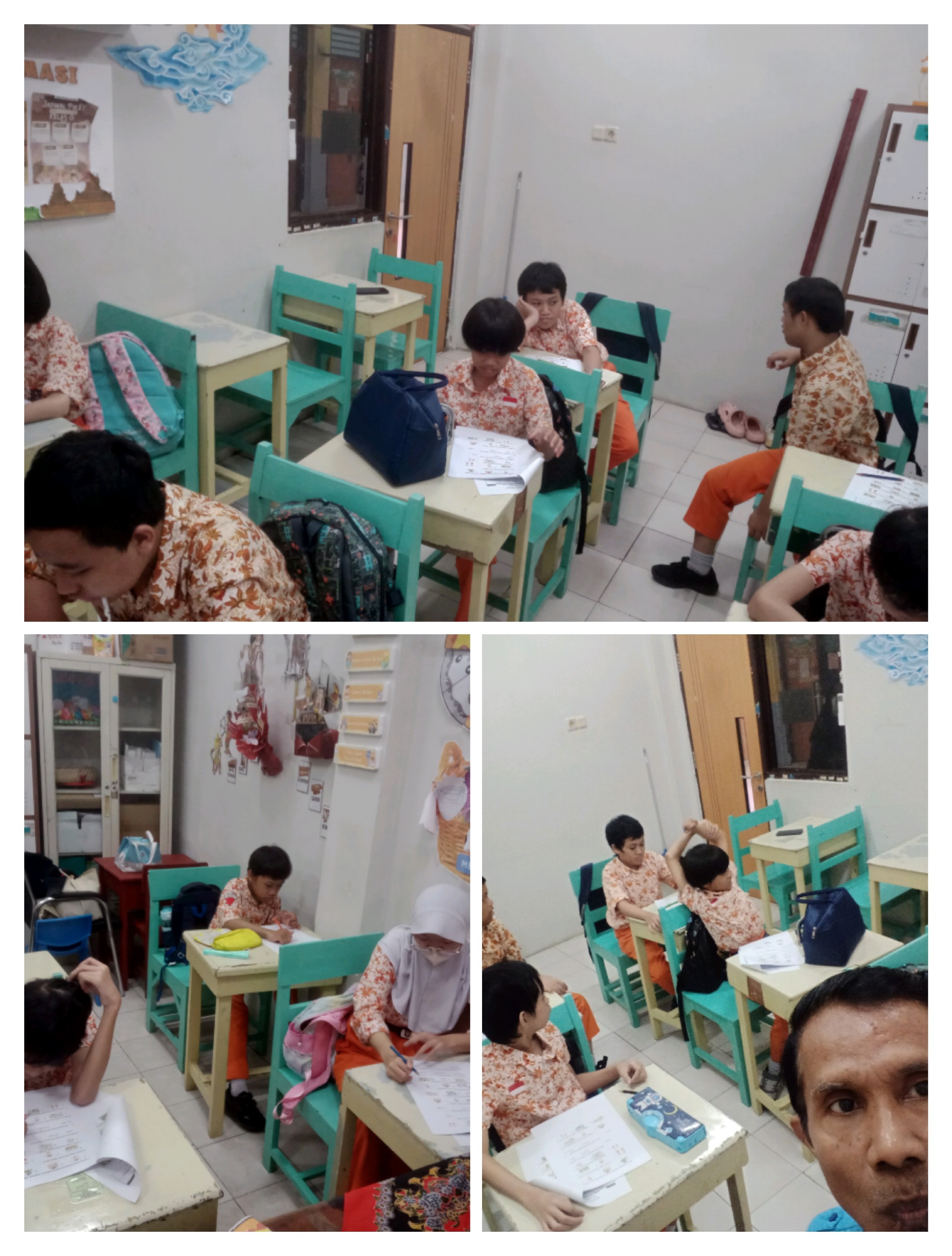 <p>Menjaga ujian STS PPKn</p>