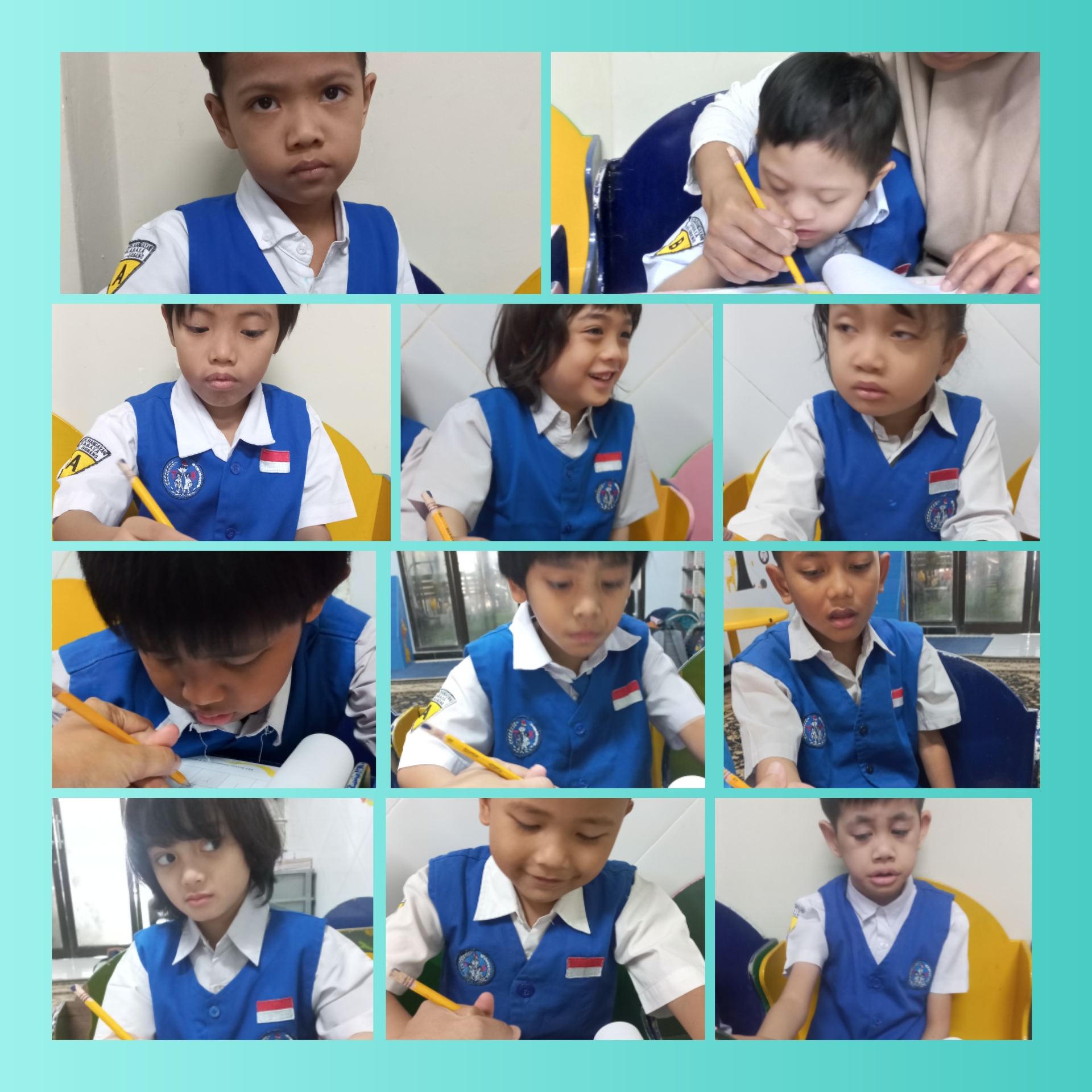 <p>Mengerjakan BKS Bahasa</p>