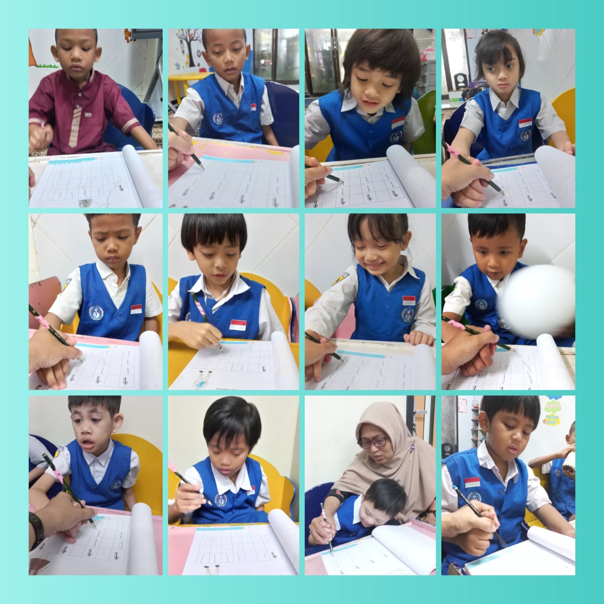 <p>Mengerjakan bks matematika</p>