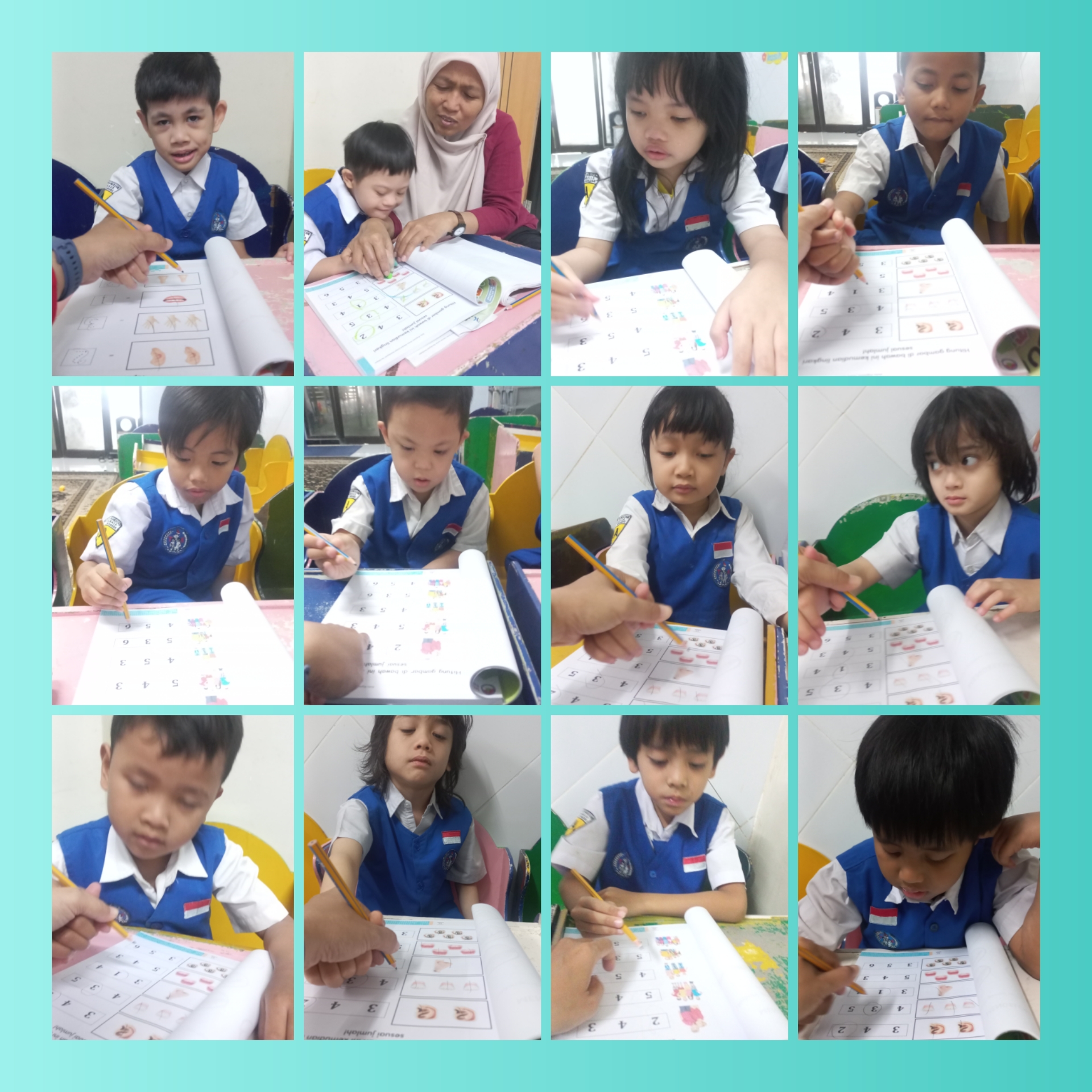 <p>Mengerjakan BKS Matematika</p>
