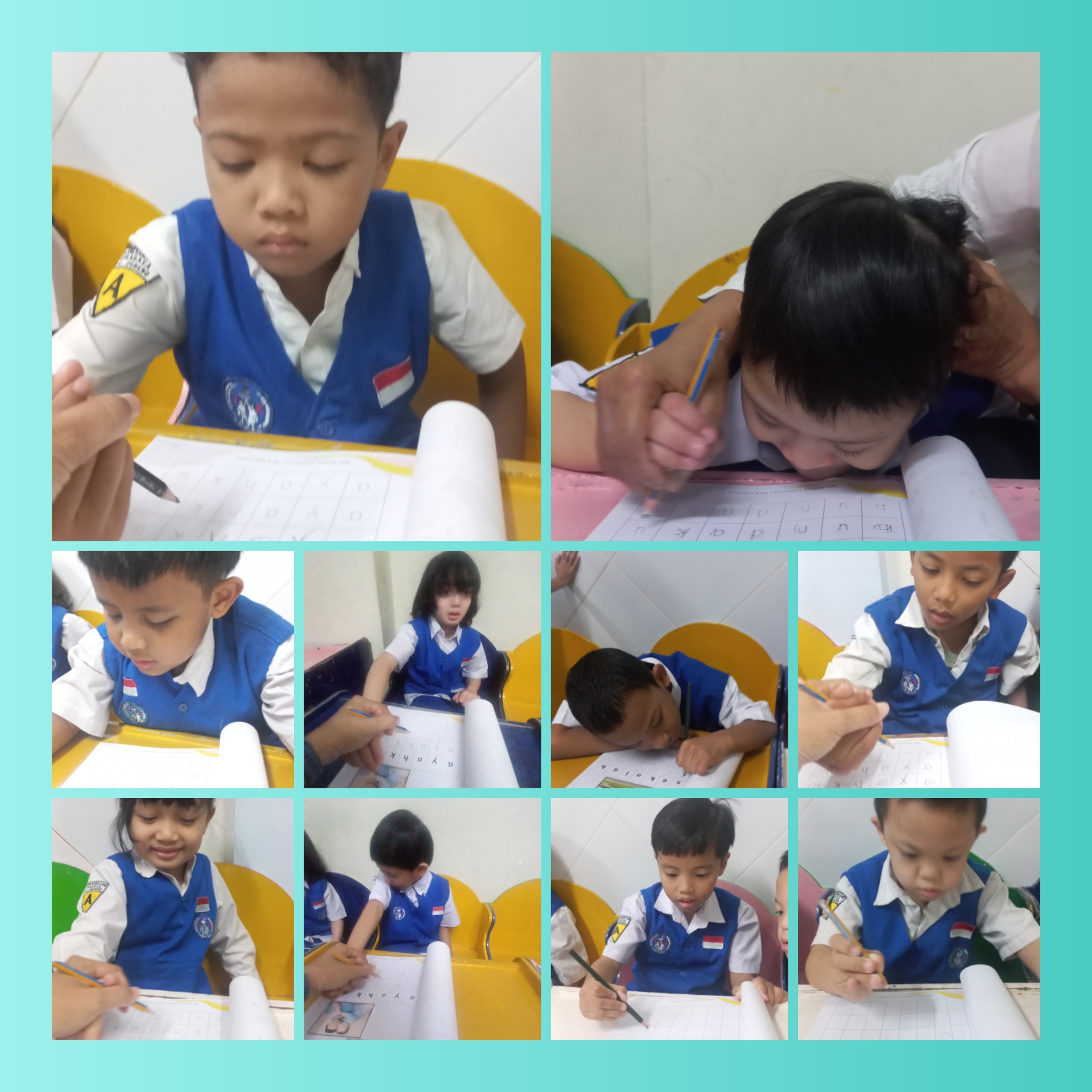 <p>Mengerjakan bks bahasa</p>