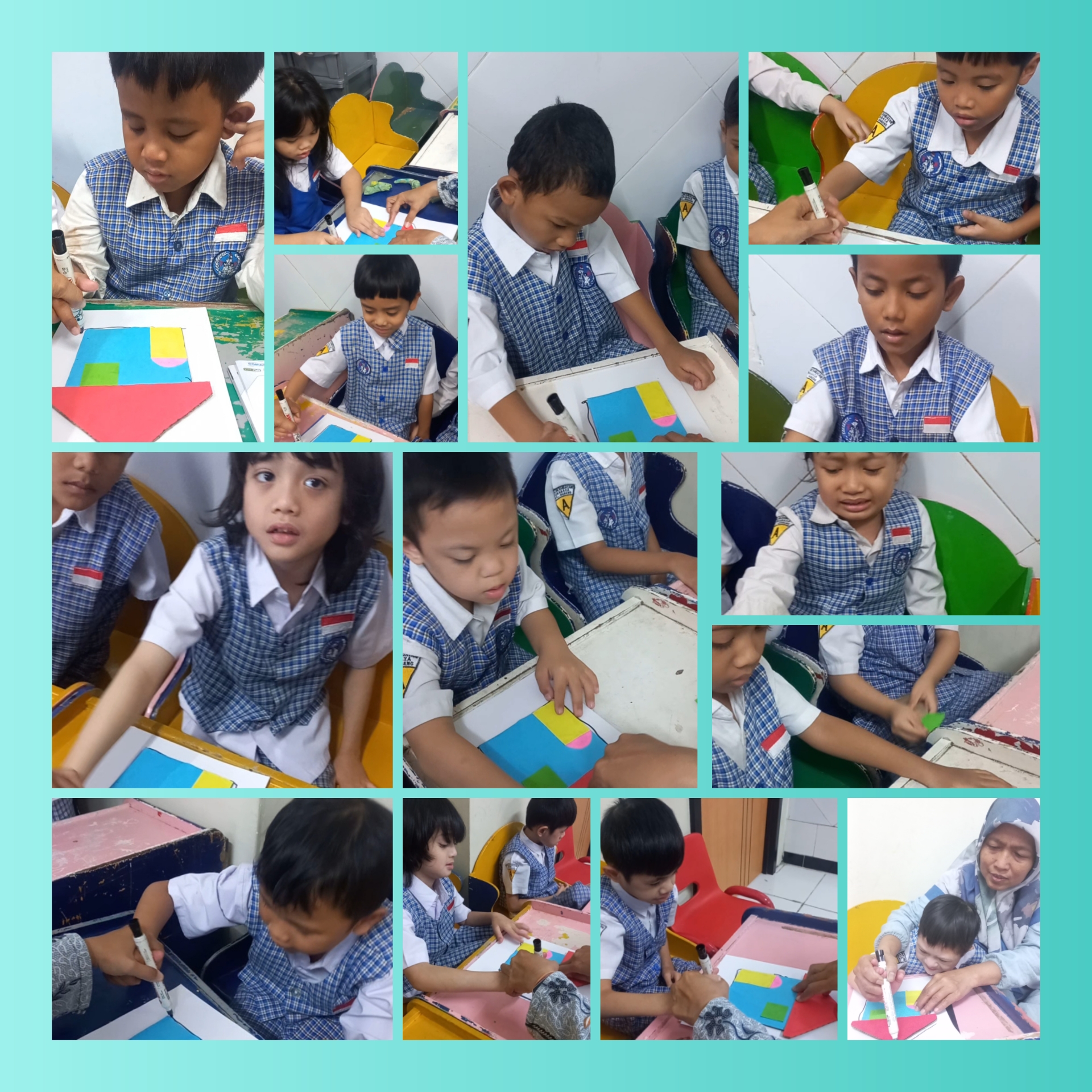 <p>Menjiplak bentuk rumah</p>