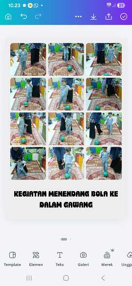 <p>Menendang bola</p>