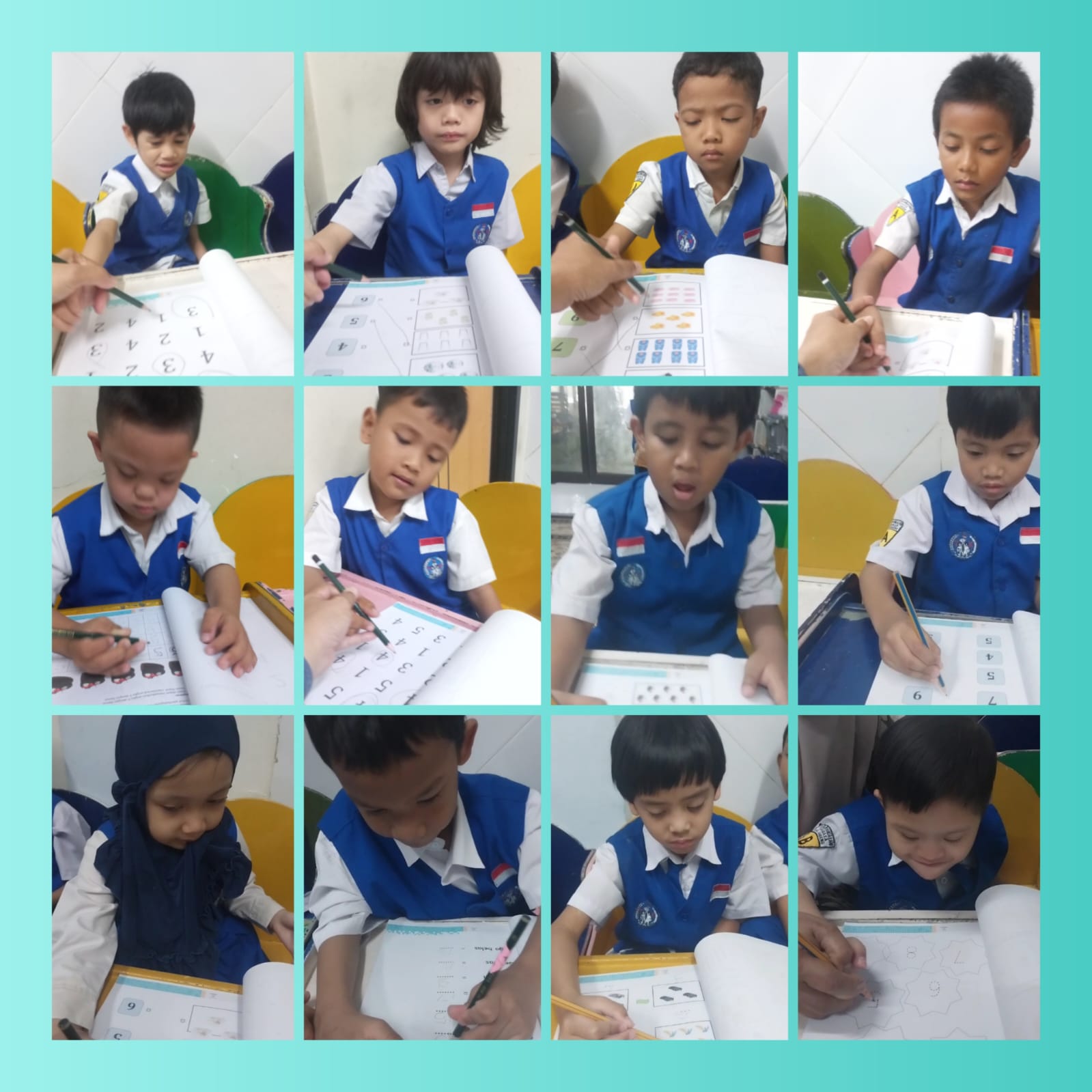 <p>Mengerjakan bks matematika</p>
