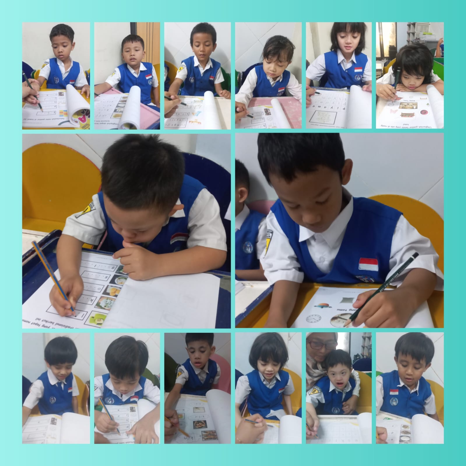<p>Mengerjakan bks bahasa</p>