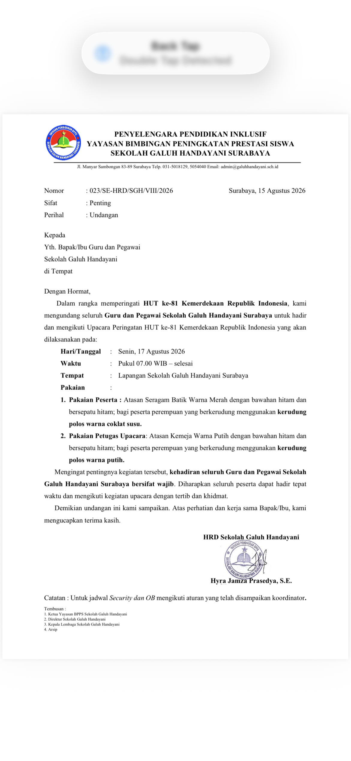 UPACARA 17 AGUSTUS 2026