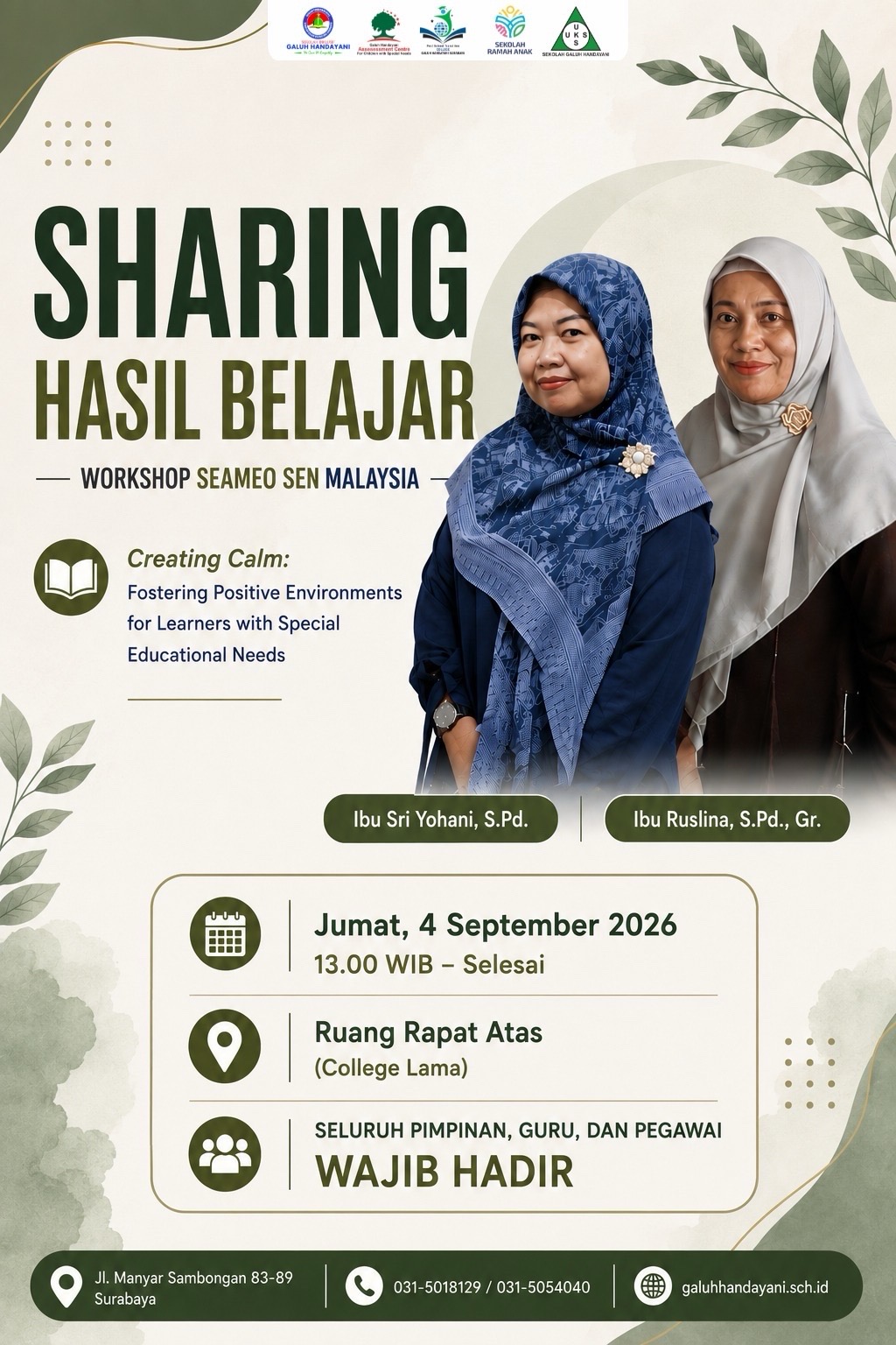 Sharing Hasil Belajar Workshop SEAMEO SEN Malaysia